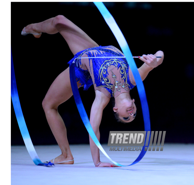 Day 2 of FIG World Cup Final in Rhythmic Gymnastics kicks off in Baku. Azerbaijan, Baku, 23 July 2016